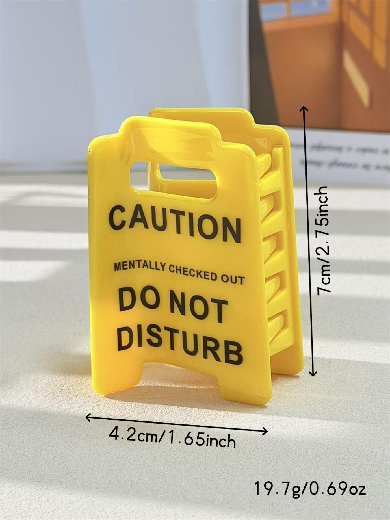 Funny Overstimulated Caution Sign Hair Claw Clip, Unique Design for Women & Girls, Perfect Accessory for Daily Use, Hair Clip Set