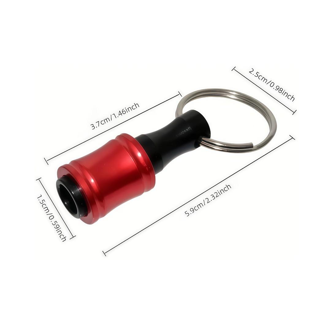 6-Piece Color-Coded Screwdriver Set with Keychain Adapter, Durable Steel, 1/4 Inch Hex Shank, Ideal for Drill Bits and Handheld Screwdrivers