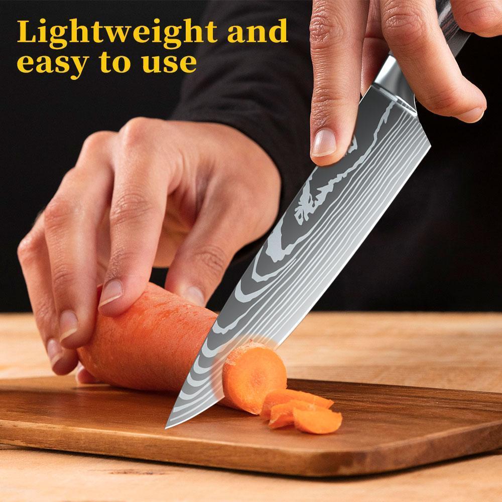 MDHAND Kitchen Chef Knife - Japanese Damascus Style Stainless Steel Kitchen Knife, Meat Knife, Boning Knife Cleaver, Ideal for Slicing and Cooking, mothersdaygift#Summervibes MDHAND Kitchen Chef Knife - Japanese Damascus Style Stainless Steel Kitchen Knife, Meat Knife, Boning Knife Cleaver, Ideal for Slicing and Cooking, mothersdaygift#Summervibes