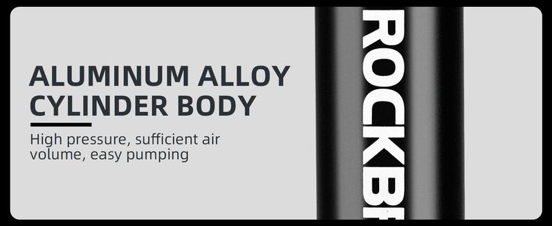 ROCKBROS Mini Bike Pump Presta Schrader 80PSI Portable Bicycle Tire Pump with Multitool,Bike Tool Kit Aluminum Alloy Frame Pump for Road & MTB Bike