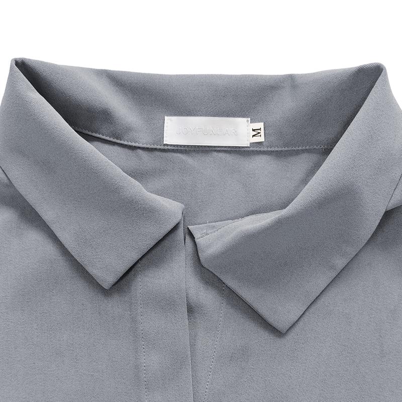 [US shipping]Joyfunear Women's Collared Shirt & Wide - Leg Pants Loungewear Set