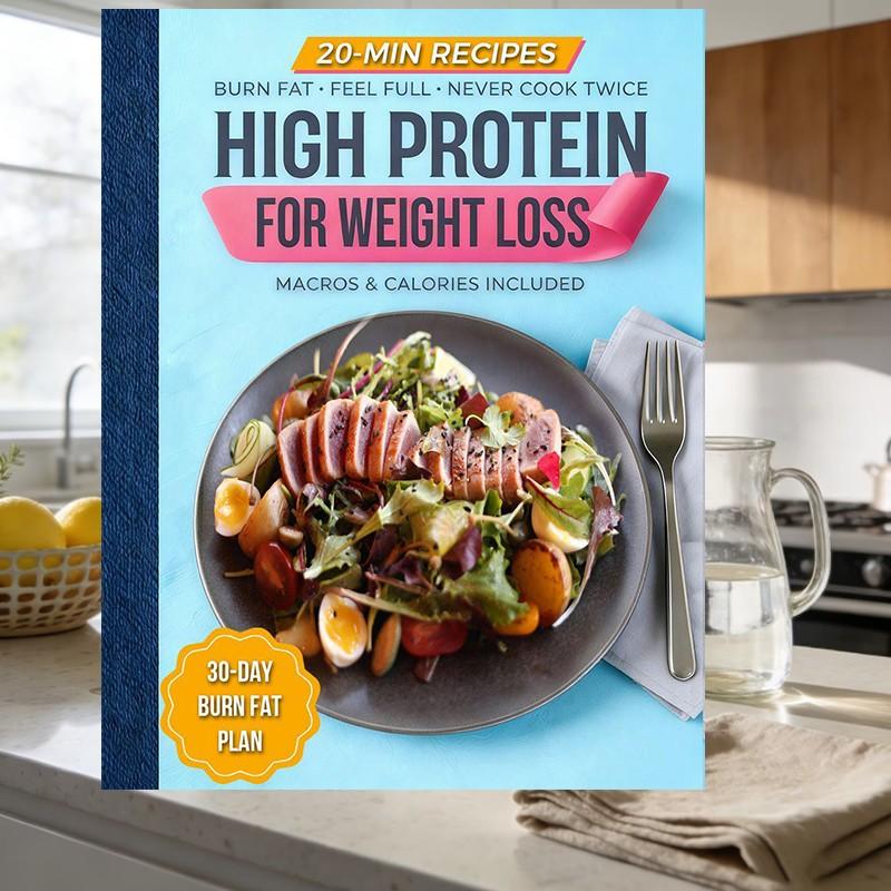High Protein Cookbook for Weight Loss: 101 Low Carb Recipes & a 30-Day Meal Plan to Burn Fat, Feel Full, and Never Cook Twice (High Protein Made Easy)