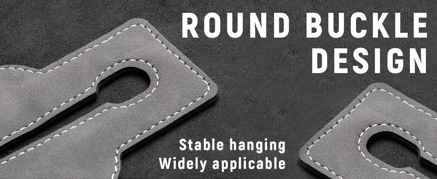 Car Seat Back Storage Hook, Car Seat Headrest Hook,Car Hooks for Purses and Bags, Purse Holder for Car, Leather Car Seat Back Storage Hook Double Hook Car Seat Hangers Organization Accessories