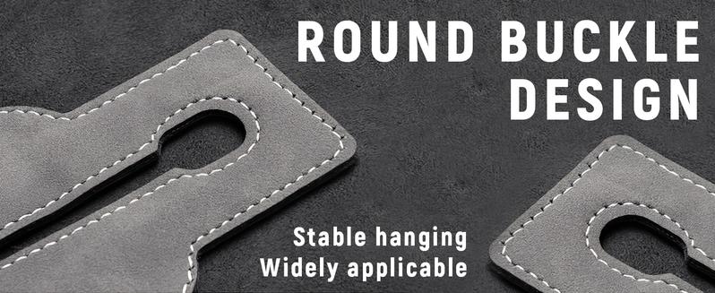 Car Seat Back Storage Hook, Car Seat Headrest Hook,Car Hooks for Purses and Bags, Purse Holder for Car, Leather Car Seat Back Storage Hook Double Hook Car Seat Hangers Organization Accessories