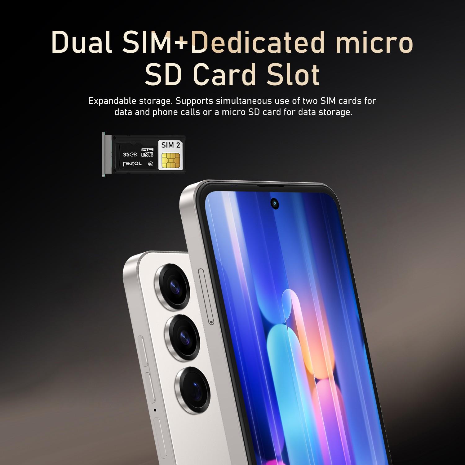 Fuffi Smart Unlock Dual Sim Smartphone 6.56 Inches Screen 4GB RAM 32GB Storage, 5+13mp Camera, 4g Network, Dual Sim, 3100mah Battery, Android 12, GPS