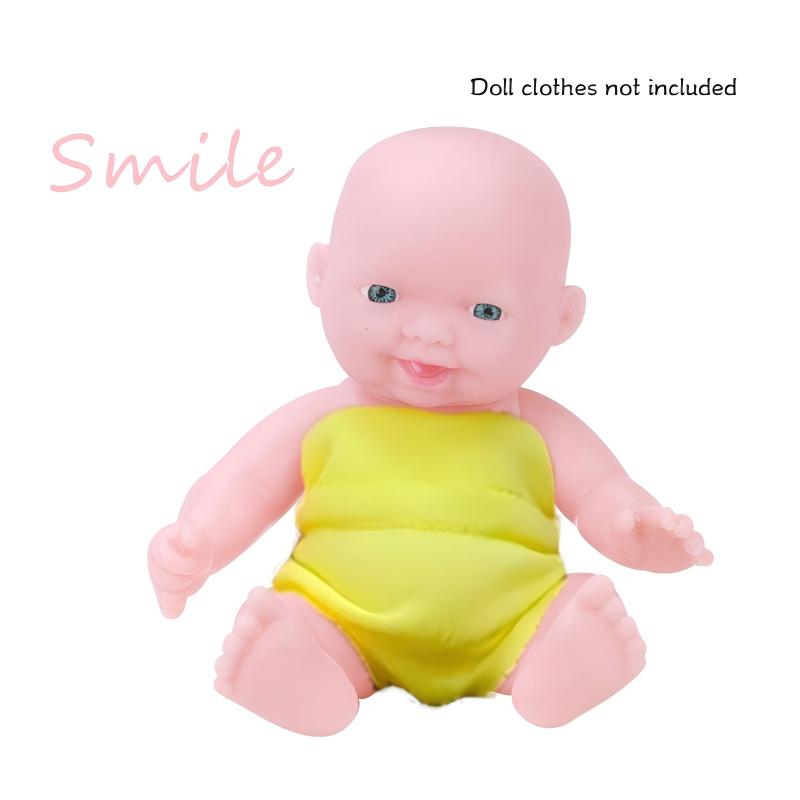 5-Inch PVC Plush Doll, Early Education Toy for Kids, Soft Rubber Doll, Birthday and New Year Gift for Little Girls