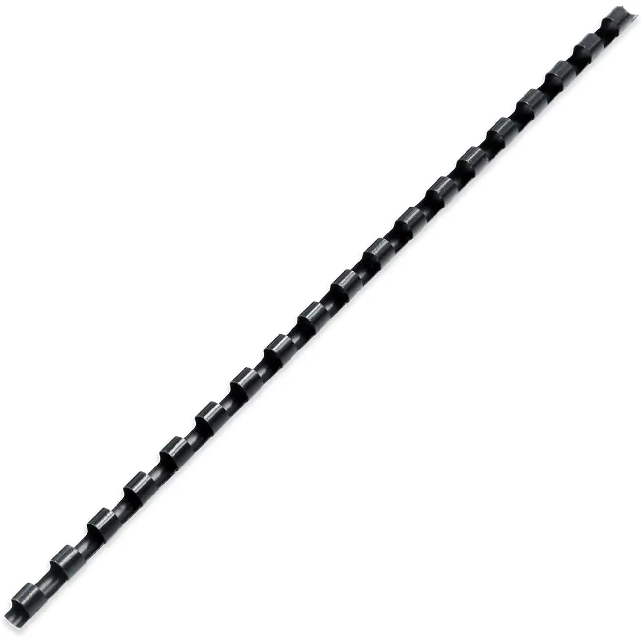 Plastic Binding Comb Spines, 1/4 Inch, 19 Ring, Black, 200 Pack