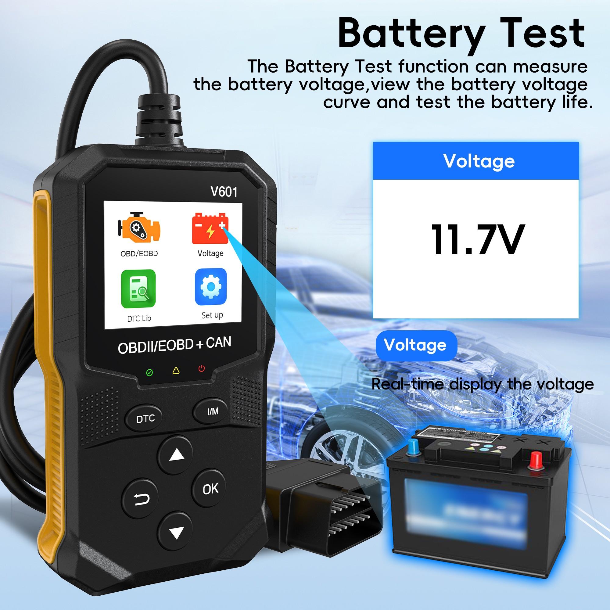 Professional Obd2 Scanner Diagnostic Tool, Engine Code Reader, Eobd/obdii Scan Tool, Real-Time Data Monitoring, Cloud Print, for Vehicles 1996+