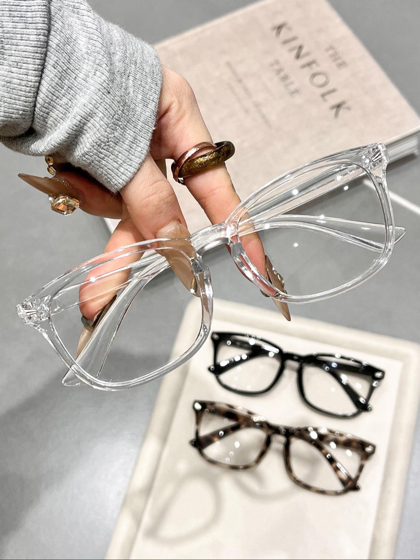 Women's Classic Style Glasses, Lightweight Durable Glasses, Simple Design Suitable for Daily Life & Casual Activities, Perfect for Everyday Wear, Leopard Pattern Eyeglasses