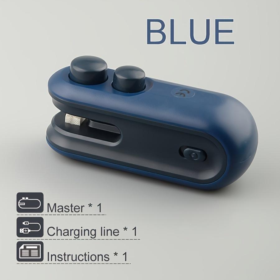 Portable Electric Plastic Heat Sealer, Mini USB Rechargeable Two-In-One Snack Bag Sealer, Compact Food Preserver Sealing Machine for Travel.