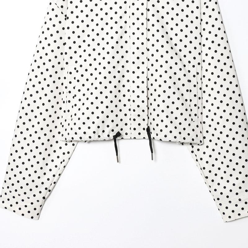 Summer Women's Polka Dot Blazer Jacket, Y2K Street Style Spot Design, Fashionable Long Sleeve Top for Casual & Vacation Wear