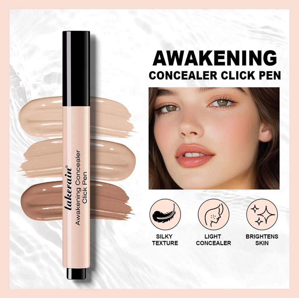3-colour concealer pen, liquid concealer pen, dark circle concealer pen, tear trough concealer pen, highlighting concealer pen, acne scar concealer pen, blemish concealer pen, precision concealer pen, easy-to-use concealer pen
