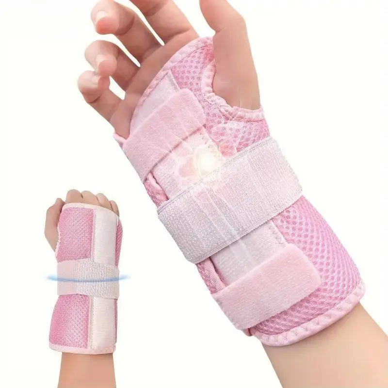 Unisex Breathable Double-Splint Wrist Brace - Adjustable Machine-Washable Wrist Stabilizer with Support, Compression Wrap for Daily Recovery, Sprain Relief, Holiday Birthday Gift