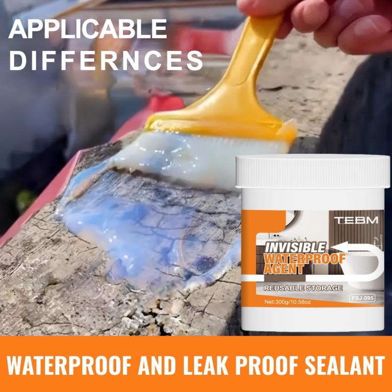 Transparent Waterproof Sealing Glue, Multi-Functional RV Roof Coating, Fast-Drying Flexible Breathable Sealant, for RV Roofs Windows Walls Tiles, Adhesive