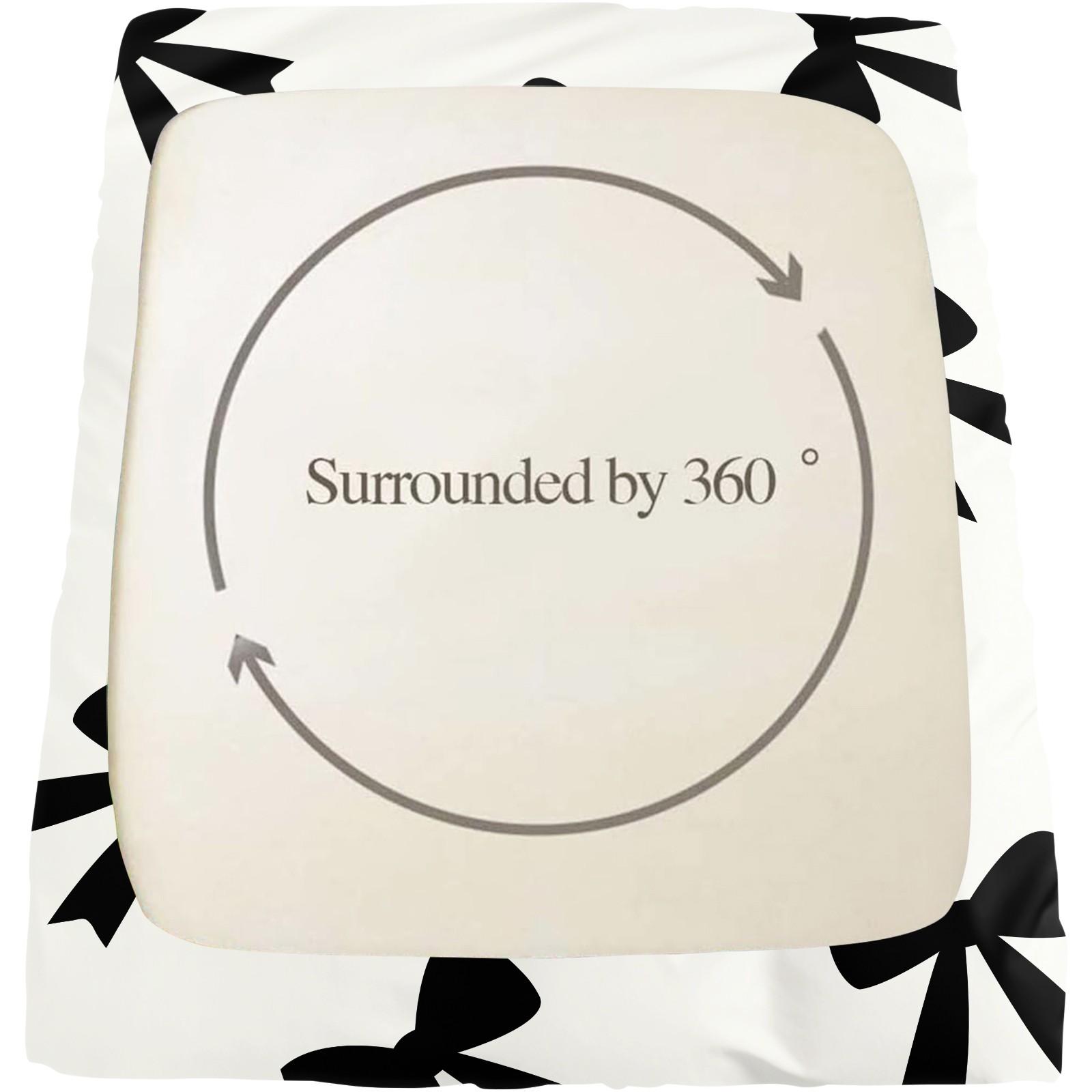 3Pcs Minimalist Bow Print Fitted Sheet Set, Cute Heart-Accented Bed Sheets for Bedroom, Warm Gift for Girls and Women