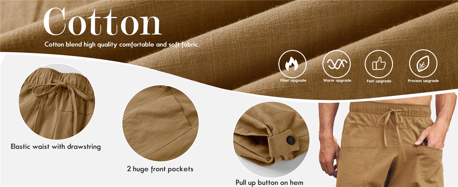 Runcati Mens Linen Harem Capri Pants Drawstring 3/4 Shorts Casual Beach Yoga Hippie Thai Pants Runcati Mens Linen Harem Capri Pants Drawstring 3/4 Shorts Casual Beach Yoga Hippie Thai Pants
