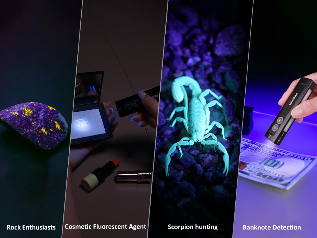 Wurkkos HD01UV Multifunctional EDC Flashlight with 365nm UV Light White Flood LED RGB Lights Dual Switch Magnetic Tail USB Rechargeable Wurkkos HD01UV Multifunctional EDC Flashlight with 365nm UV Light White Flood LED RGB Lights Dual Switch Magnetic Tail USB Rechargeable