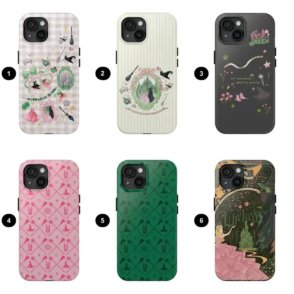 Wicked Musical Change For Good Pink & Green Witch Broadway Art Custom Polycarbonate Phone Case - Shockproof, Impact-Resistant Protection Accessory Suitable for iPhone 17-11 Pro Max/Plus and  Samsung Galaxy S23-25