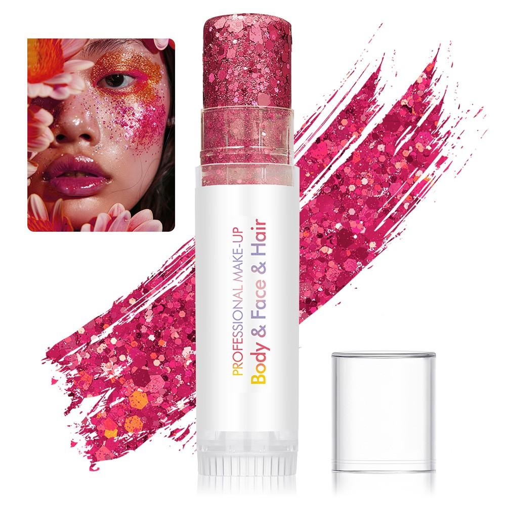 Single Pack Diaoni Body Glitter Stick, Long-Lasting Shimmer, Perfect for Weddings, Parties, Neck, Hair, Body, Face, Christmas Party, Easy to Use, Ideal Gift