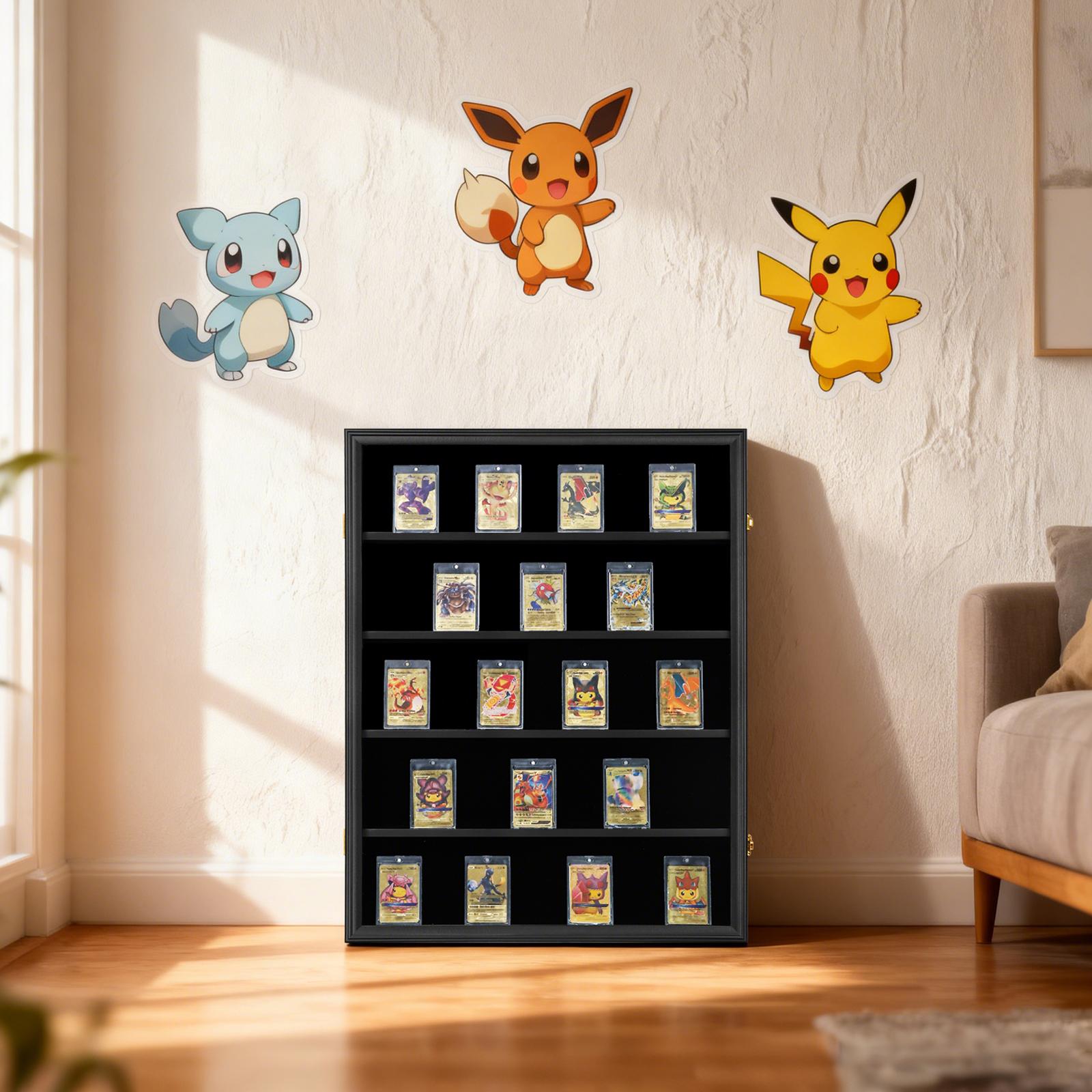 Multi Layer Deep Shadow Graded Display Box for Football Jersey and Pokemon Card with Museum Grade ETB Acrylic Frame