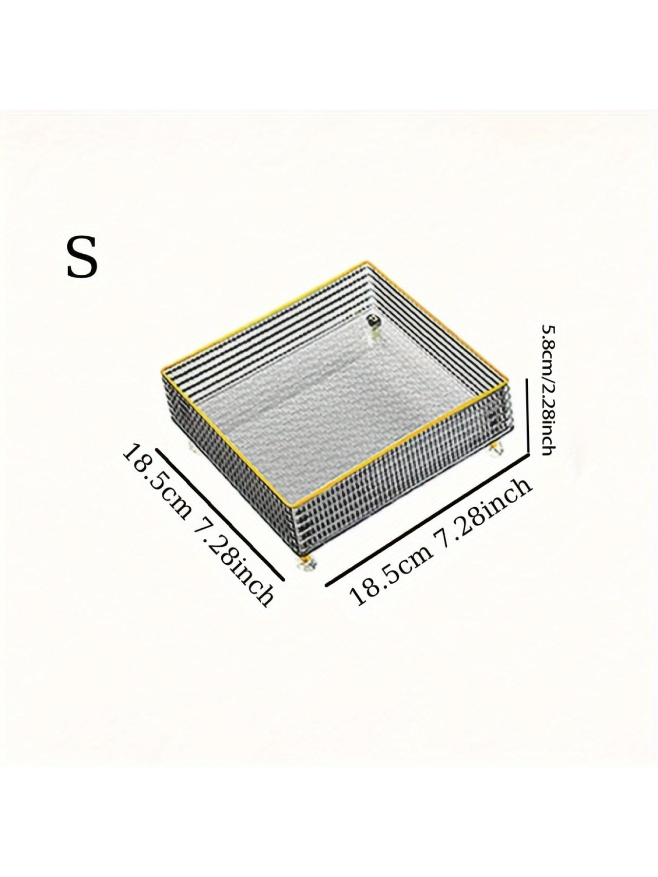 Transparent PET Cosmetic Storage Rack Luxury Aromatherapy Tray Desktop Entrance Storage Tray,1PC Clear PET Storage Rack Desktop Cosmetic Tray Luxury Entrance Vanity Tray
