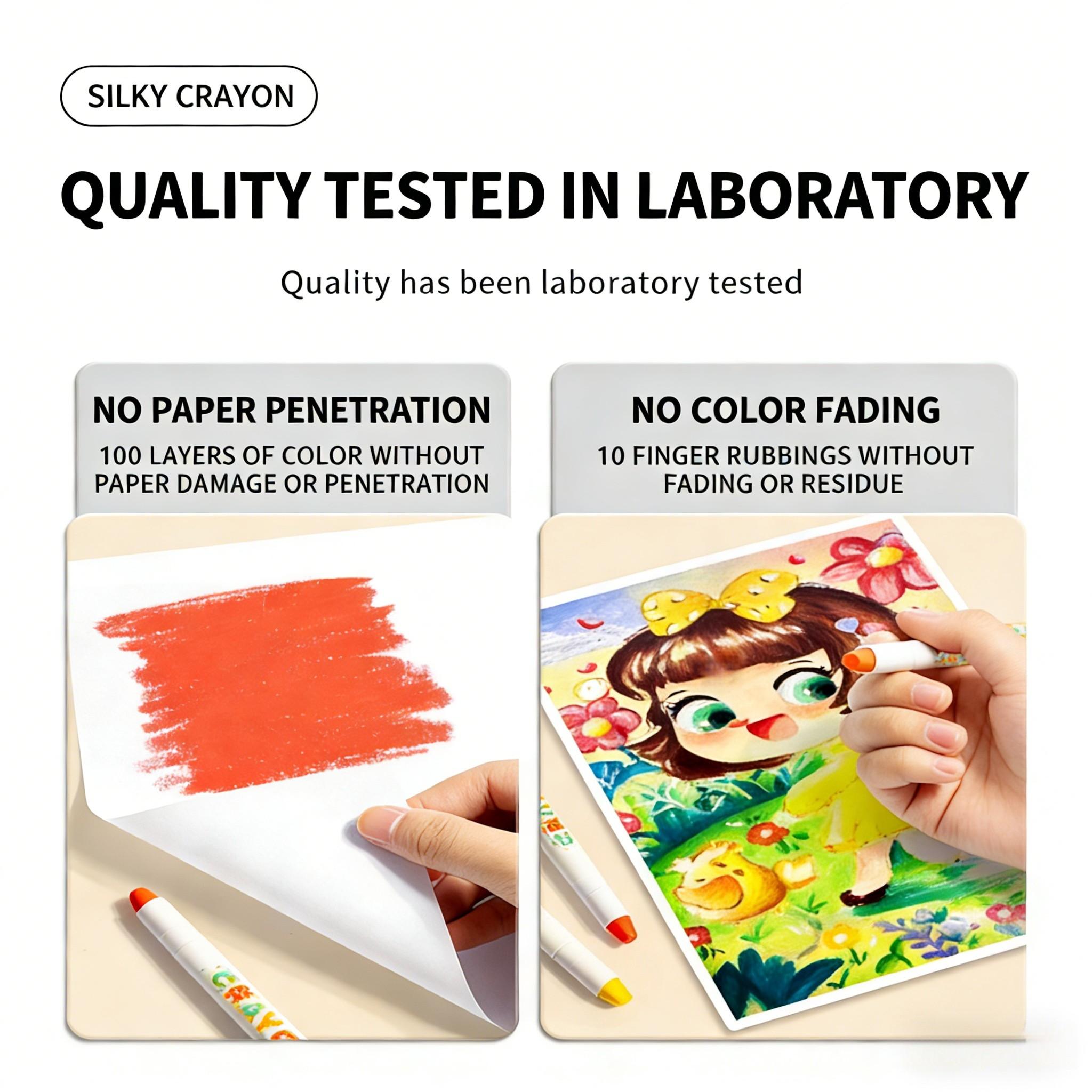 Jumbo Silky Crayons for Toddlers, Easy Grip Twistable Crayons, Non Toxic Washable Crayons, Kids Gifts, toddler crayons ,Easter crayons,Coloring Pencils, Art Supplies, Christmas Gifts