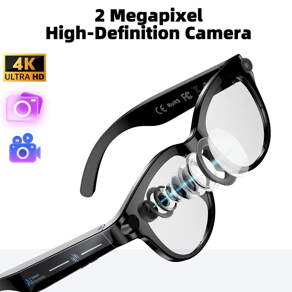 M89 Smart Bluetooth-compatible Glasses, HD Camera, Music Control, Wireless Calling, Object Recognition, Outdoor Sports, Multi-Functional Bluetooth-compatible