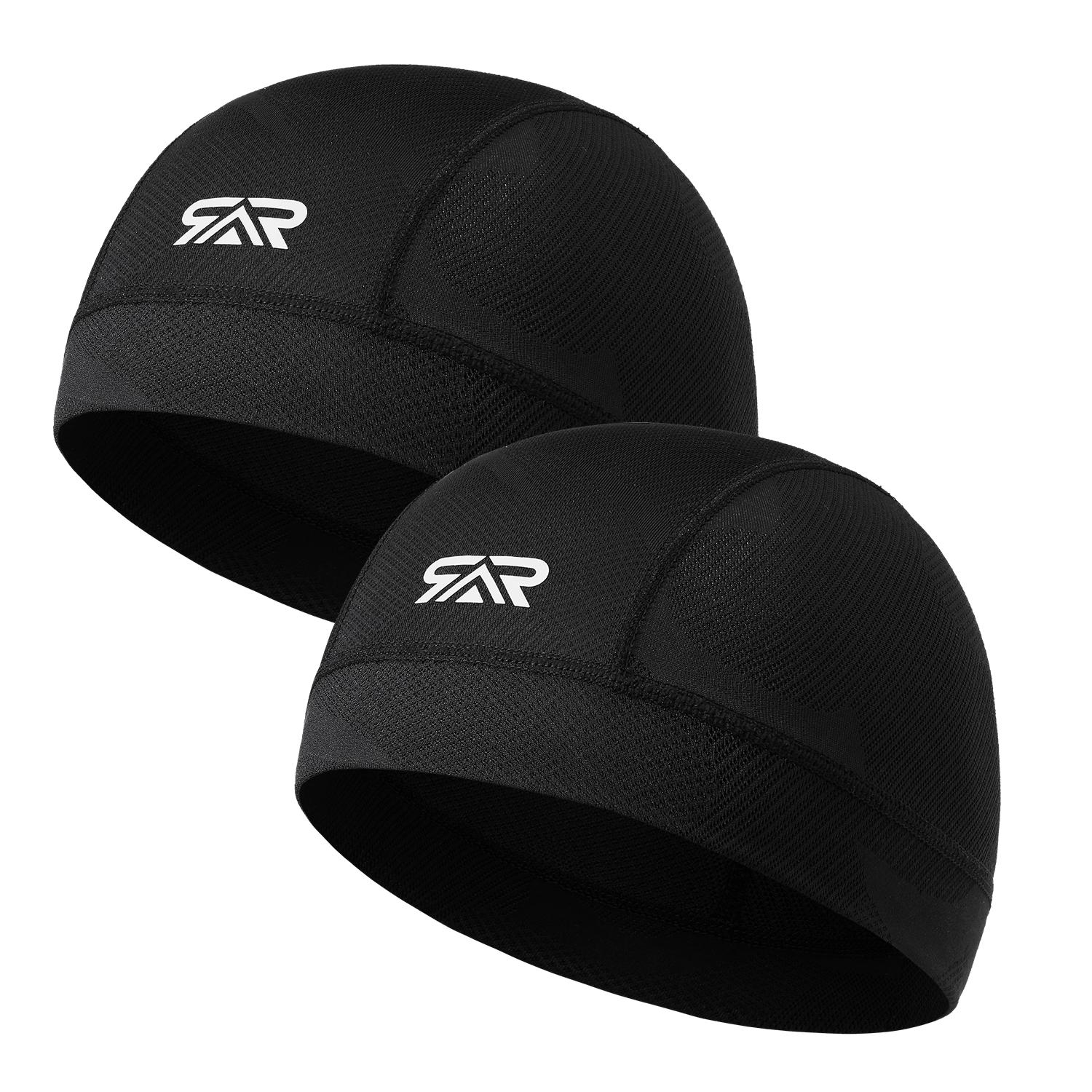 SHINEMEOTH Breathable Mesh Cycling Hat, Non-Fade Cationic Helmet Liner, Moisture Wicking Anti-Slip Skull Cap