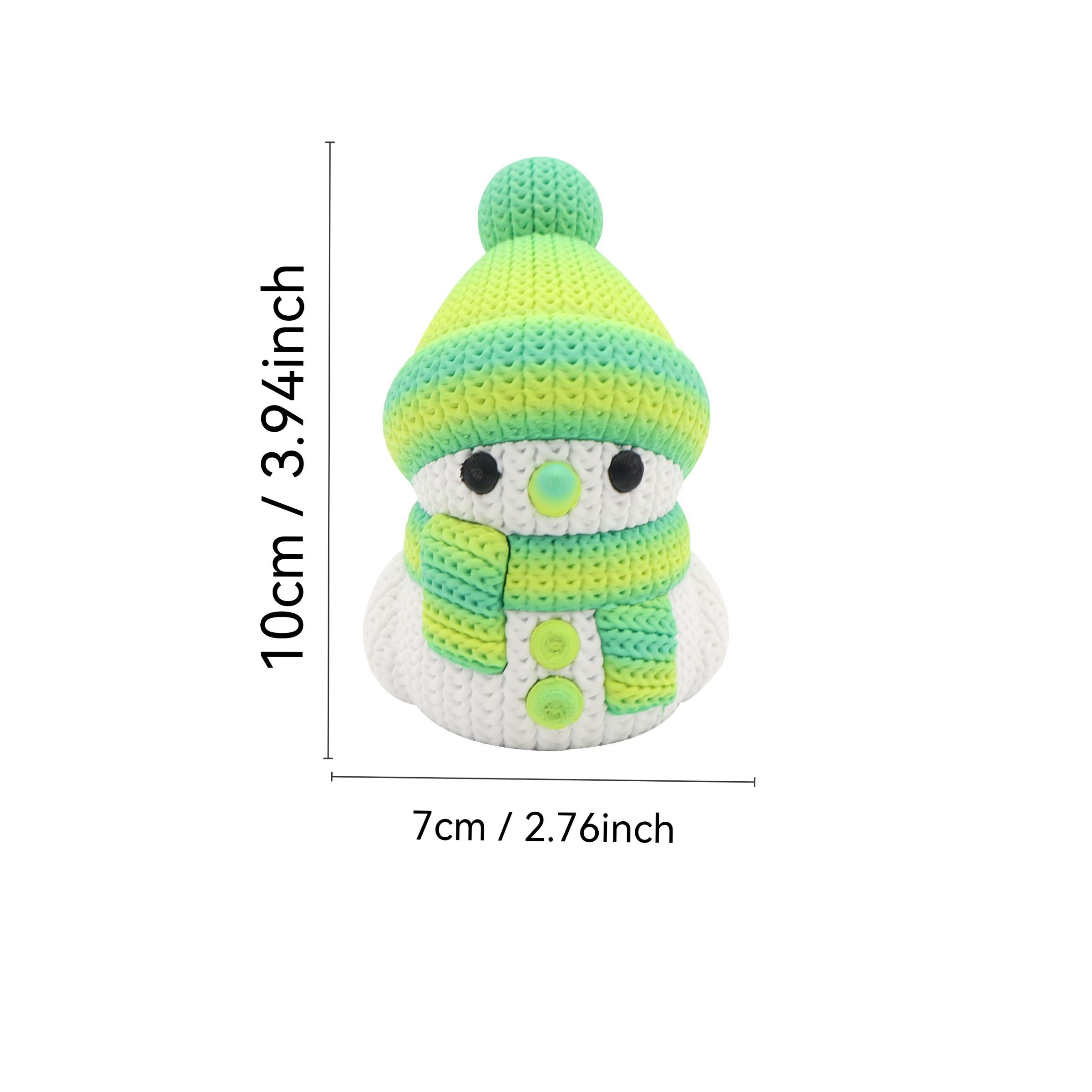 3D Printed Snowman Set, Home Decor Desktop Ornament, Halloween Christmas Gift, Suitable for Any Occasion, 1pc/6pcs, Desktop Statue