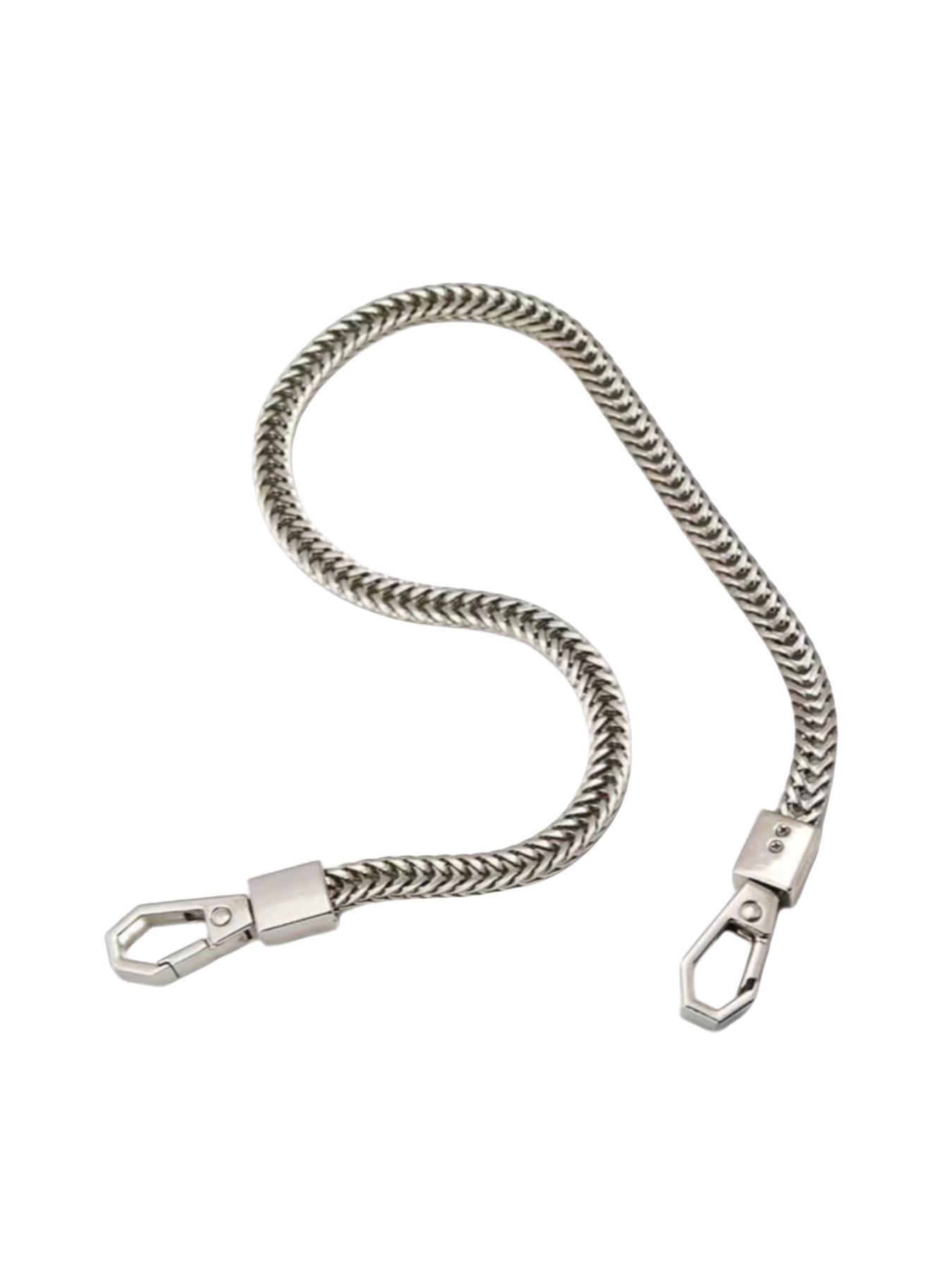 Elegant Handbag Chain,tracolla per borsa，catena per borsa， 2D Flat Iron Strap, Metal Buckle Shoulder Strap, Replaceable Single Shoulder/crossbody Strap, DIY Wallet Making