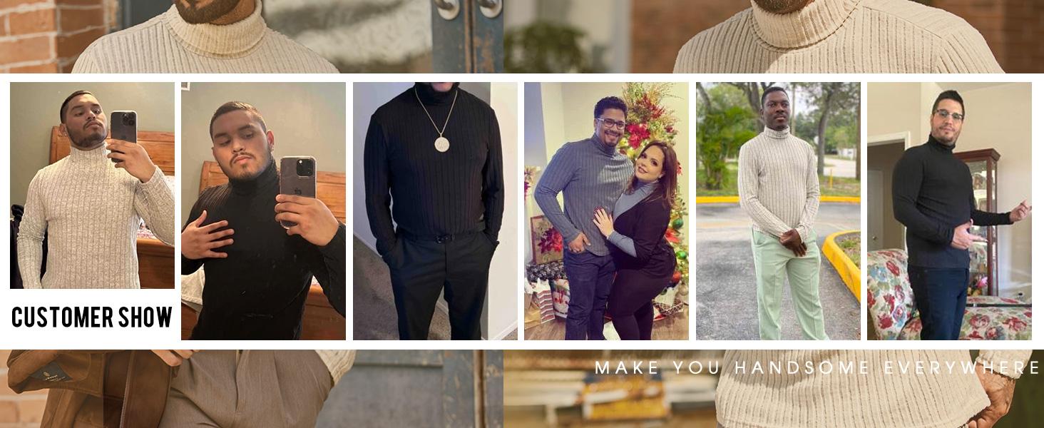 COOFANDY Men Turtleneck Shirts Lightweight Long Sleeve T Shirt Ribbed Thermal Tops Baselayer Pullover COOFANDY Men Turtleneck Shirts Lightweight Long Sleeve T Shirt Ribbed Thermal Tops Baselayer Pullover