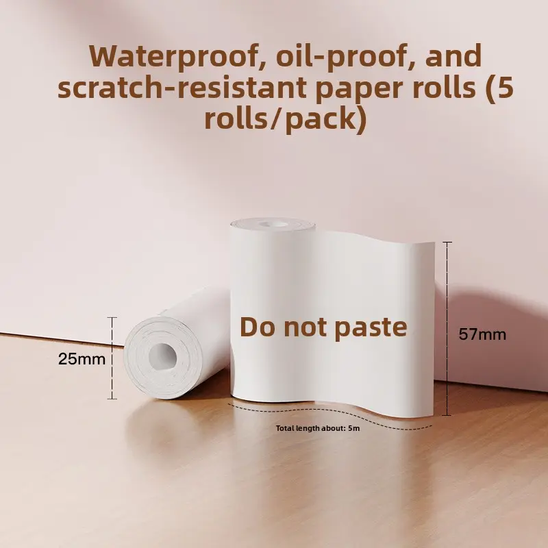 Pocket Size Portable Wireless Bluetooth Thermal Printer - Inkless Mini Machine for Photo, Label, Barcode Printing, Wrong-Question Sorting, Ideal for Home/Office Use Pocket Size Portable Wireless Bluetooth Thermal Printer - Inkless Mini Machine for Photo, Label, Barcode Printing, Wrong-Question Sorting, Ideal for Home/Office Use