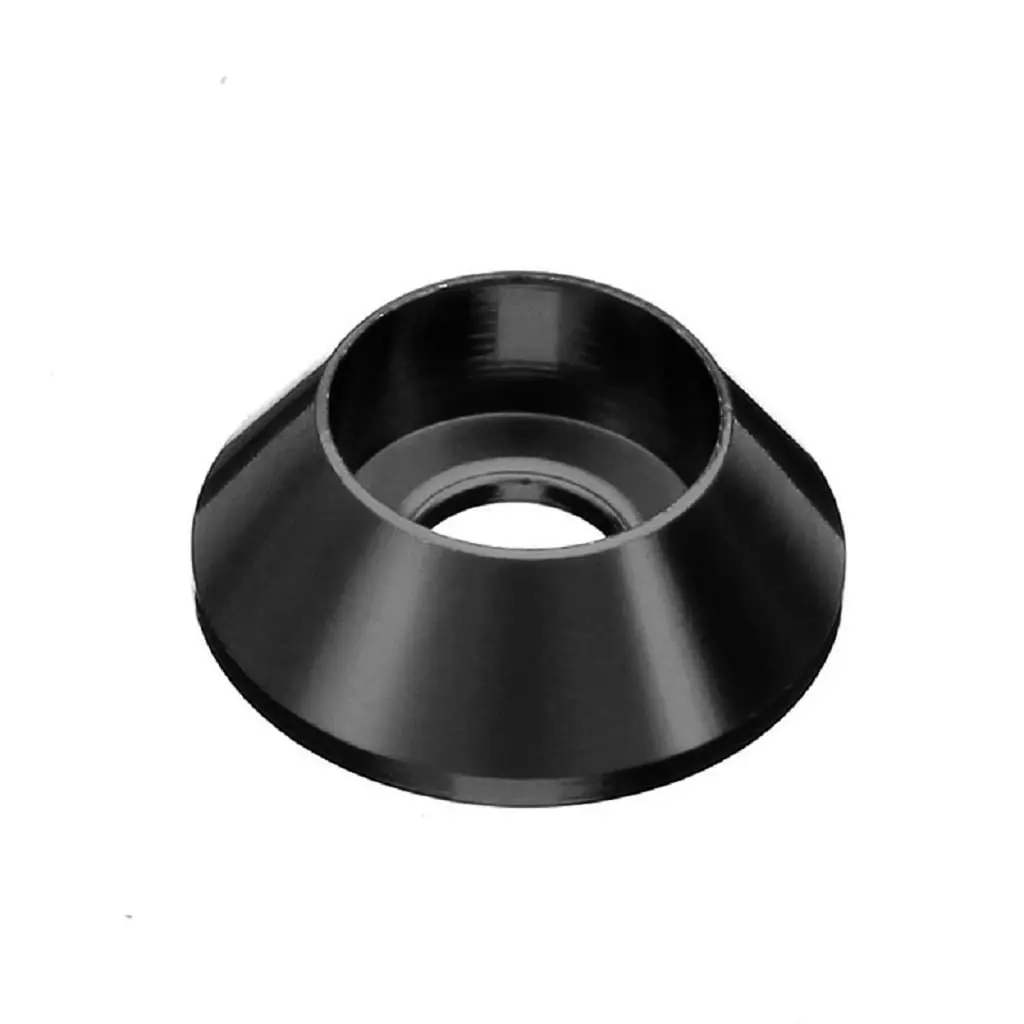 20pcs M6 Cone Cup Washers Anodized Aluminum Alloy Screw Gasket Countersunk Washers Black
