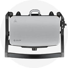 Panini Maker, iSiLER 2 Slice Panini Press Grill, Electric Sandwich Maker Non-Stick Coated Plates, Opens 180 Degrees for Cooking Breakfast Snacks