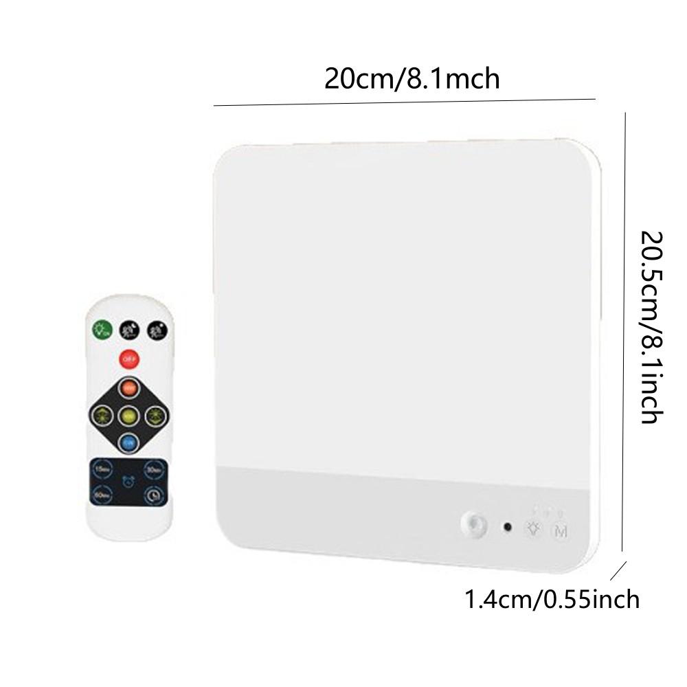 Rechargeable Motion Sensor Ceiling Lights, 4000mAh Battery Operated Lights Indoor with Remote, 3 Color Temperatures in One, Cordless Mount Pir Light for Porch Hallway Cupboard Understairs Bedroom