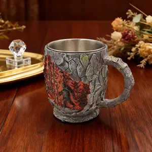 Holiday Gift Bigfoot Mug, 3D Relief Camping Theme Ceramic Cup, Christmas New Year Exclusive Gift, Outdoor Enthusiast Collectible, Gift Box Packaging