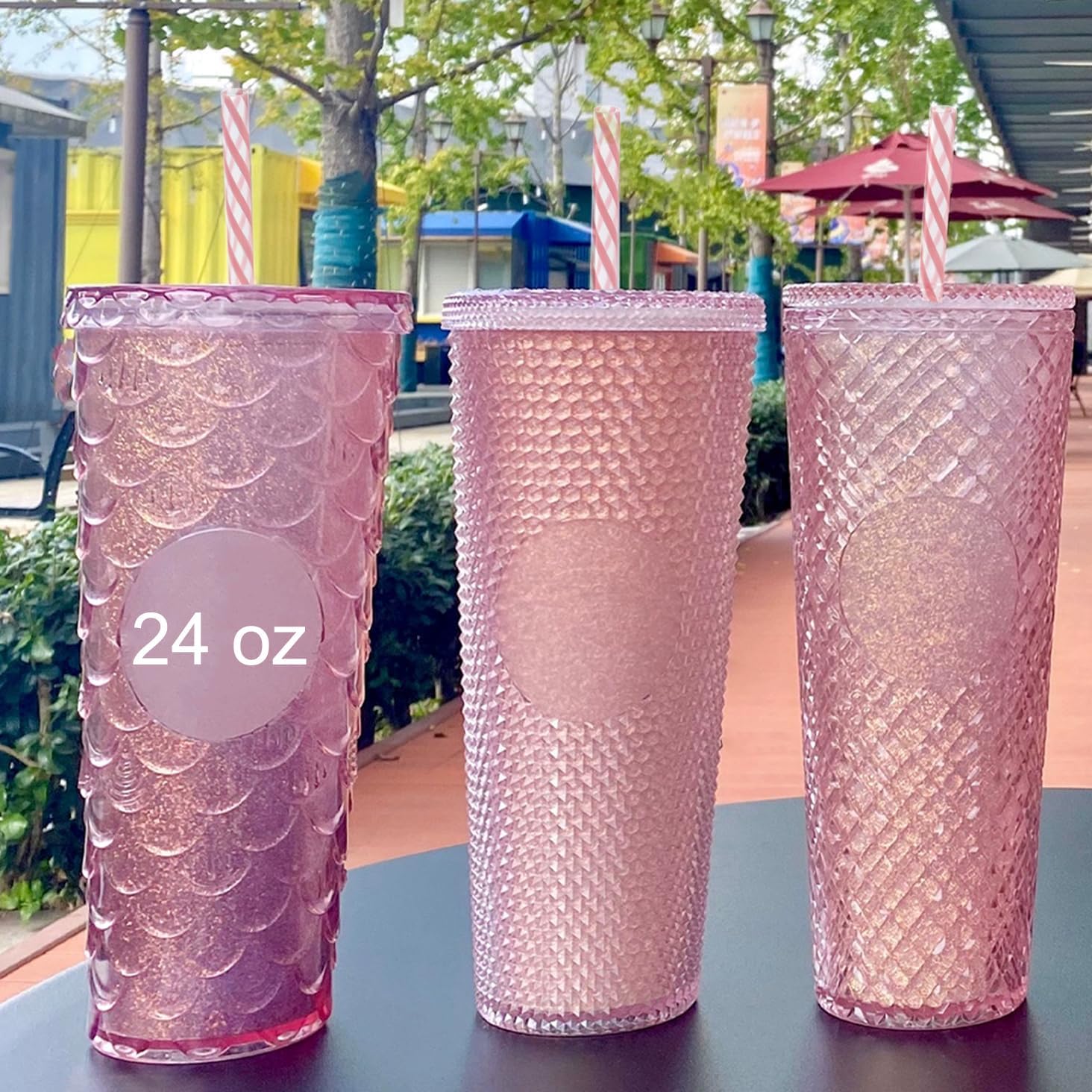 12 count 11 Inch  Plastic Thick  Straws for 16 OZ 20 OZ 30 OZ ,,,  Tumblers with Brush (11inch, Mix 12color)