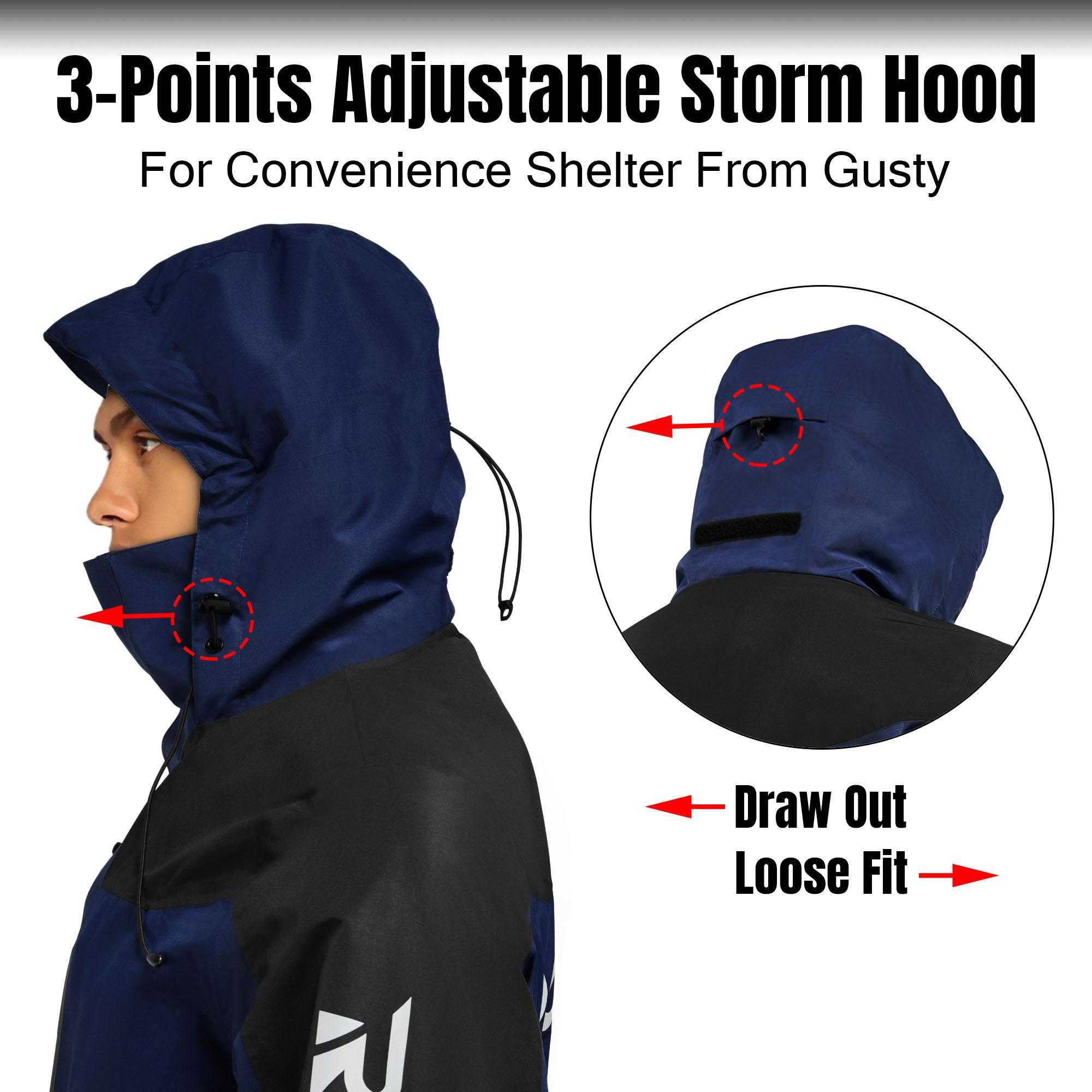 【RODEEL】704 Premium Waterproof Jacket w/ Foldable Hood Men Lightweight Breathable Hooded Rainwear Durable Rain Coat Weatherproof Windbreaker For Outdoor Camping Fishing Boating Construction Roofing Landscaping Gardening Workwear, Holiday Gift 【RODEEL】704 Premium Waterproof Jacket w/ Foldable Hood Men Lightweight Breathable Hooded Rainwear Durable Rain Coat Weatherproof Windbreaker For Outdoor Camping Fishing Boating Construction Roofing Landscaping Gardening Workwear, Holiday Gift