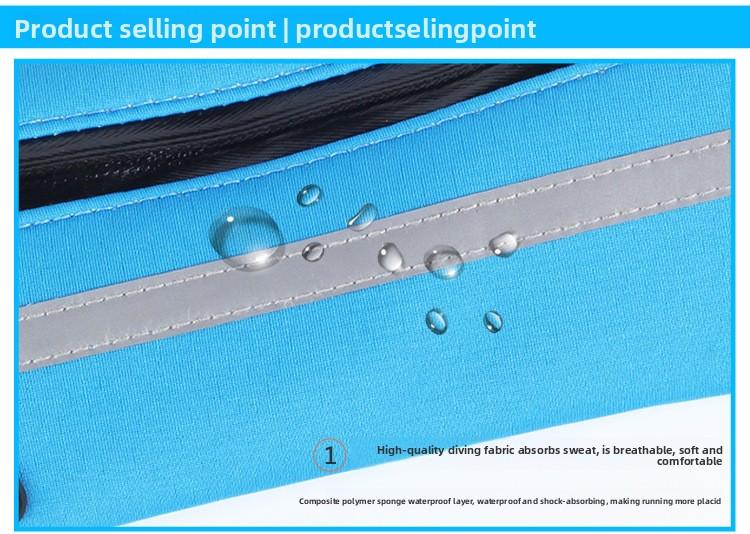 Multifunctional fanny pack, action running mobile phone, ultra-thin waterproof and anti-theft fanny pack, wear-resistant for outdoor work