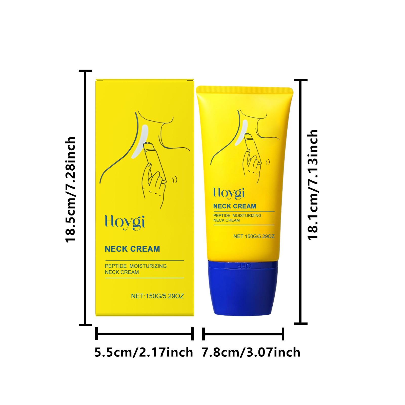 Hoygi Neck Firming Cream 150g, Moisturizing and Nourishing, Reduces Wrinkles, Tightens Skin, Gentle Neck Care Cream