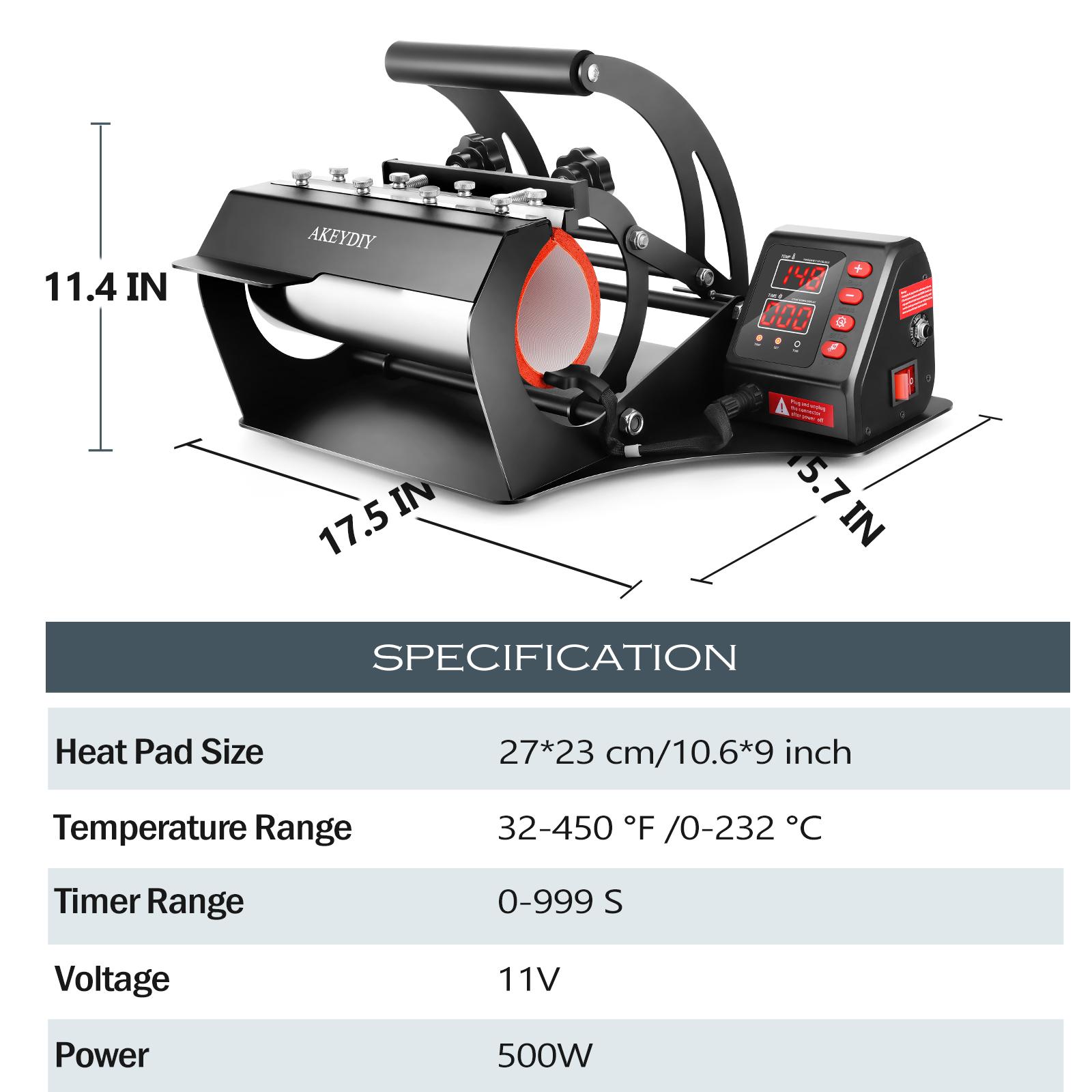 5 in 1  Cup pressing machine Suitable for 30, 20, 16, 15, 11 cups -The ideal sublimation printer for thermal transfer