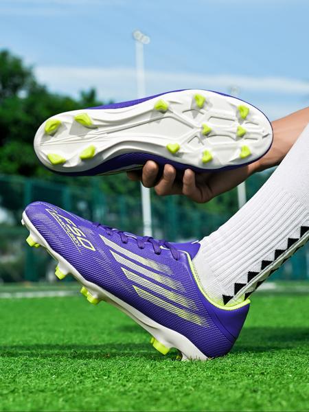 Unisex's Ombre Pink High Top Football Shoes, Breathable Comfortable Football Cleats, Football Training Shoes for All Seasons, Football Boots