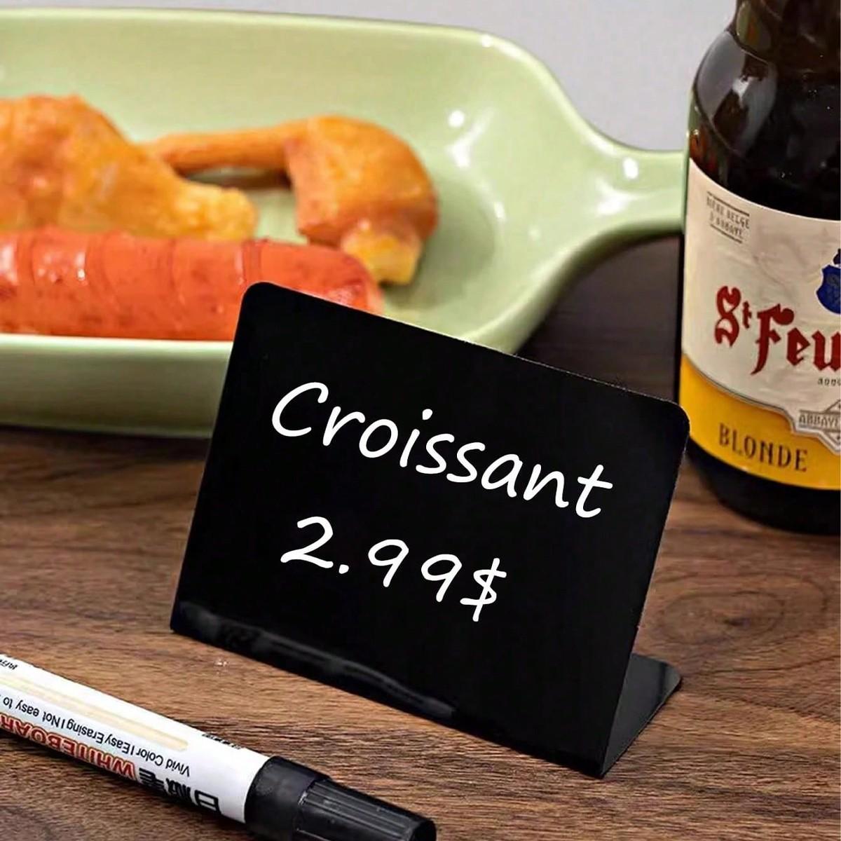 Mini Blackboard Signs Set of 1-12, Acrylic Material, Ideal for Food, Parties, Buffets, Weddings, Birthdays, Christmas, Graduations