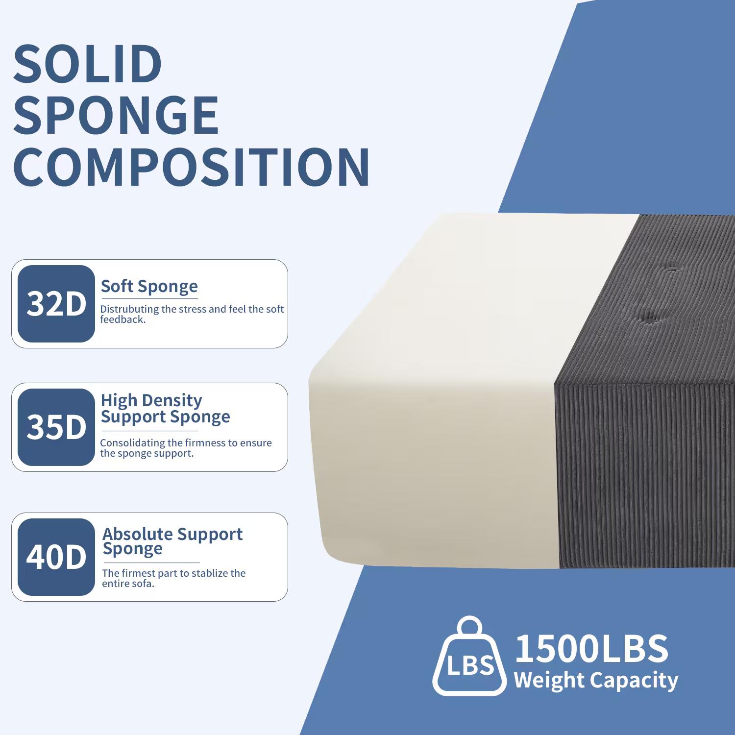 【TikTokShopBlackFriday】【Two Packages】Modular L-Shaped Sectional Sofa with Chaise, Deep Seat Corduroy Couch for Living Room, Bedroom, Apartment, Minimalist Sleeper Sofa, No Assembly Required