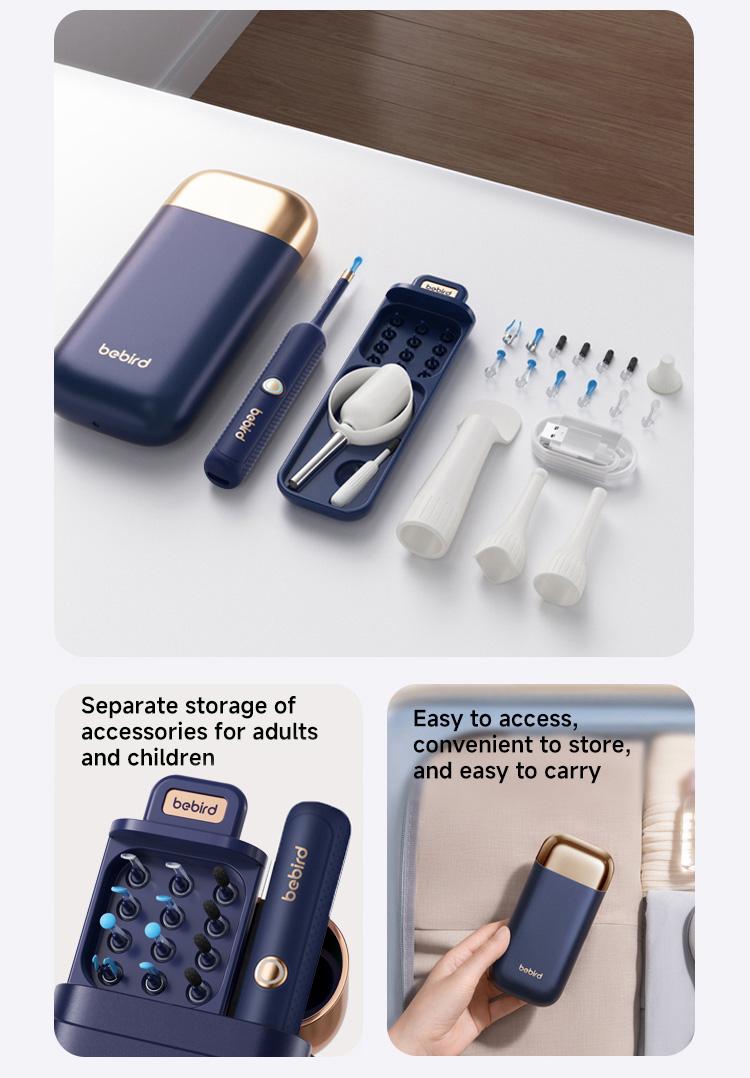 【For Pros】Smart Ear Cleaning Tool, 1 Box Ear Wax Removal Tool with 12pcs Tip, Portable Ear Wax Cleaner, Ear Wax Cleaning Kit, Ear Waxing Cleaning,  Ear Wax Removal Kit Earwax Remover ear wax removal tool