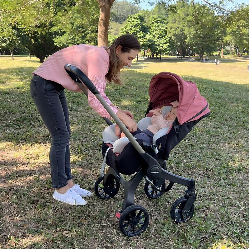 Premium Stroller | Adjustable Canopy | Compact, Foldable | Comfortable Stroller for Outdoor Baby Carports Bassinet Travel System