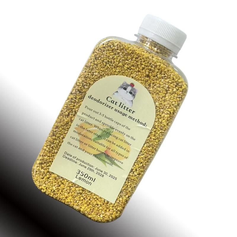 350ML Cat Litter Deodorizer, Long-Lasting Pet Odor Control Granules, Safe for Cats, Dust-Free, Non-Sticky, Perfect Pet Supplies