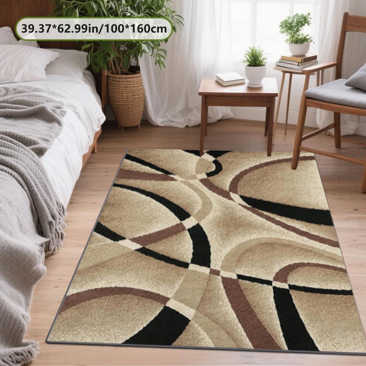 Velvet soft and comfortable patterned printed carpet, suitable for multiple scenarios, Living Room Rug, available in various sizes, soft and non-shedding, Abstract Area Rugs, Decorative Rug