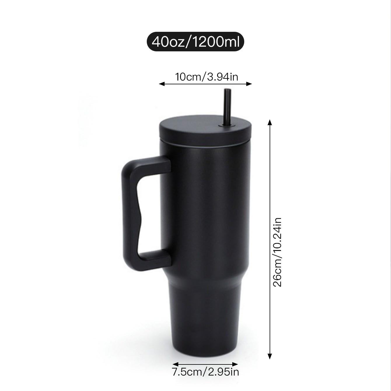 Portable Stainless Steel Insulated Cup 40oz, Reusable Water Bottle, Durable Leak-Proof Design, Ideal for Outdoor Activities