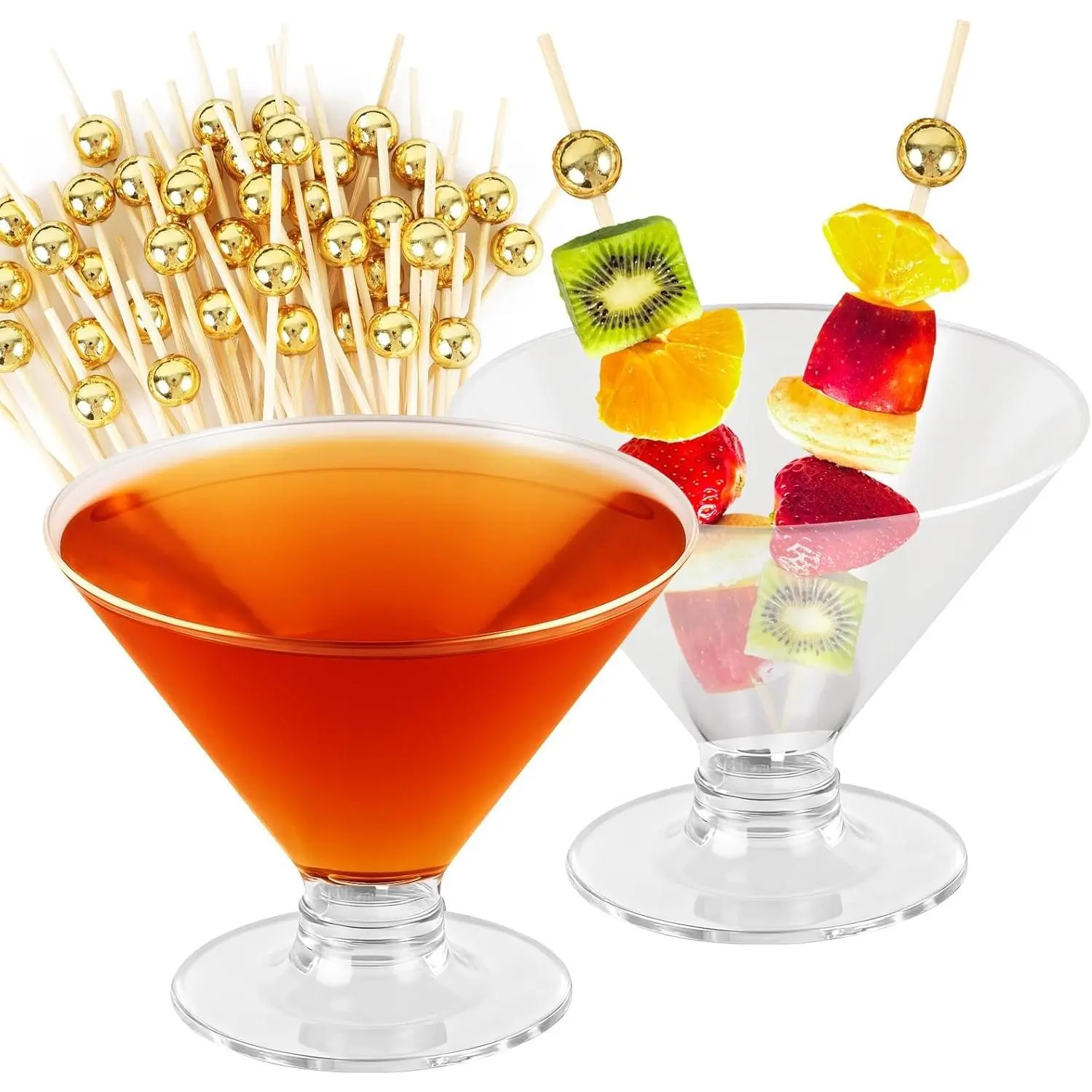 Clear cocktail glass 25pack